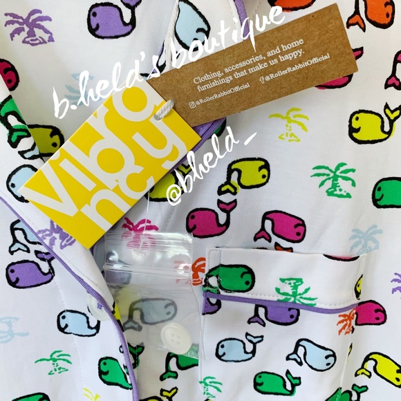 Roller Rabbit Moby Paradise Polo Pajamas in Multi Size X-Small XS Brand New NWT - Picture 4 of 16